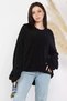 Crew Neck Women's Bearded Knitwear Sweater