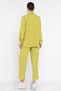 Women's Shirt and Pants Wrinkled Two-Piece Set - 3