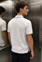 Men's Striped Polo Collar T-Shirt - 3