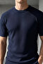 Men's Crew Neck Patterned Knitwear T-Shirt