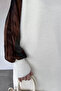 Gülseli Sleeve Patterned Silk Kübra Fabric Hijab Knitwear Tunic - 5