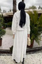 Women's Tassel Detailed Pearl Buttoned Scalloped Hijab Shirt Skirt Double Set - 4