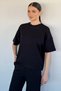 Women's Crew Neck T-Shirt and Elastic Waist Palazzo Pants Two-Piece Set - 3