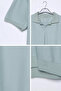 Men's Polo Neck T-Shirt with Self-Line Pattern - 3