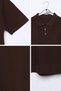Men's Polo Collar Half Button Knitwear T-Shirt - 3