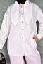 Collar Detailed Gold Buttoned Hijab Shirt Tunic - 2