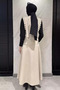 Women's Shoulder Ruffle Vest Skirt Hijab Double Set - 4
