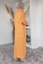 Women's Front Zipper Detailed Hijab Knitwear Dress - 4