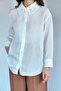 Women's Scalloped Collar Self-Line Patterned Shirt - 2