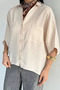 Women's Double Pocket Oversize Shirt - 2