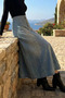 Tesettür Jean Denim Skirt - 4