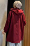 Zippered Hooded Hijab Jacket - 4