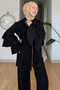 Gülseli Sleeve Ruffled Tunic Elastic Waist Pants Hijab Double Set - 5
