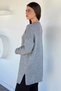 Gülseli Women's Crew Neck Slit Knitwear Tunic - 4