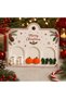 Women's New Year Earring Set 3 Pairs Christmas Themed – Cute New Year Earrings Gift Set with White Cookie Man, Orange Pumpkin, Green Bow Figures