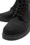 Zippered Lace-Up Buckle Men's Boots Black - 3