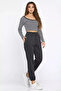 Ribbed Three-Thread Elastic Cuffed Jogger Sweatpants - 2