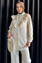 Ruffled Stone Embroidered Hijab Tunic - 2