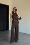 Perry Women's Gold Detailed Vest and Pants Two-Piece Set