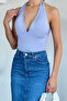 Women's Halter Neck Covered Bustier - 3