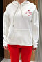 Text Embroidered Women's Tracksuit Set - 4