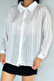 Gülseli Women's Striped Chiffon Shirt - 3