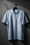 Polo Collar T-Shirt with Front Button Pockets - 3