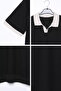 Men's Polo Collar Patterned Knitwear T-Shirt - 3