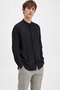 Men's Judge Collar Long Sleeve Shirt