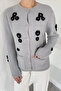 Women's Sequin Embroidered Soft Yarn Knitwear Jacket - 2