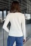 Women's Polo Collar Rose Embroidered Knitwear Blouse - 4