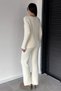 Gülseli Women's Bearded Soft Yarn Sweater Pants Knitwear Two-Piece Set - 4