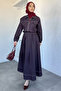 Gülseli Jean Denim Jacket Elastic Waist Skirt Hijab Double Set - 4