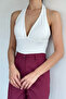 Women's Halter Neck Covered Bustier - 2