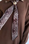 Gülseli Polo Collar Hijab Accessory Tunic with Scarf Accessory - 4