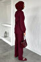 Buttoned Blouse Pants Hijab Double Set - 4