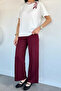 Gülseli Women's Collared Scarf T-Shirt and Pants Two-Piece Set - 3