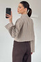 Gülseli Women's Striped Crop Top Shirt - 4