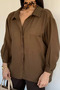 Perry Women's Off-Shoulder Oversized Shirt - 4
