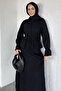 Ruffled Sequined Shirt Skirt Hijab Double Set - 2