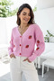 Gülseli Strawberry Patterned Knitwear Cardigan - 4