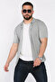 Men's Patterned Short Sleeve Knit Shirt