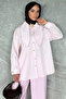 Collar Detailed Gold Buttoned Hijab Shirt Tunic