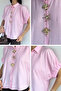 Gülseli Women's Shirt with Elastic Sleeves and Button Accessories - 5