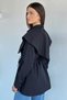 Women's Collar Detailed Waist Tie Shirt - 4