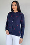 Heart Embroidered Women's Knitwear Cardigan (Available in S-M-L) - 2
