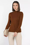 Women's Half Turtleneck Lycra Knitwear Blouse (Fits Sizes S-M-L) - 2