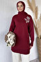 Gülseli Stone Embellished Hijab Knitwear Tunic - 3