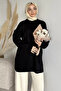 Gülseli Crew Neck Slit Hijab Knitwear Tunic - 2