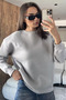 Heart Embroidered Three-Thread Embroidered Women's Sweatshirt - 3